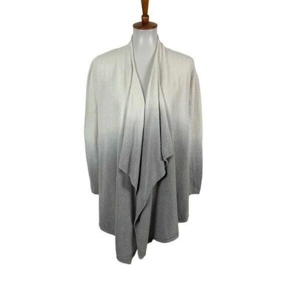 Barefoot Dreams CozyChic‎ Gray Ombre Open Front Cardigan S M Soft Lounge